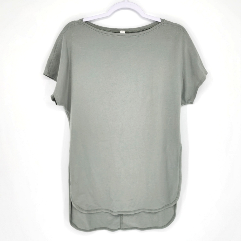 Lululemon High Low Side Split Shirt Sage 4